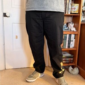 George Men's Black Chinos